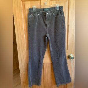 Women's Gray Ralph Lauren Corduroy Jeans